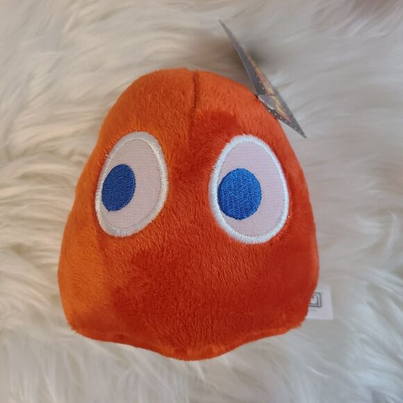 NEW Pac-Man Royale Pinky White Ghost Plush Toy Stuffed Doll Arcade 4" NWT Lot - Picture 2 of 5